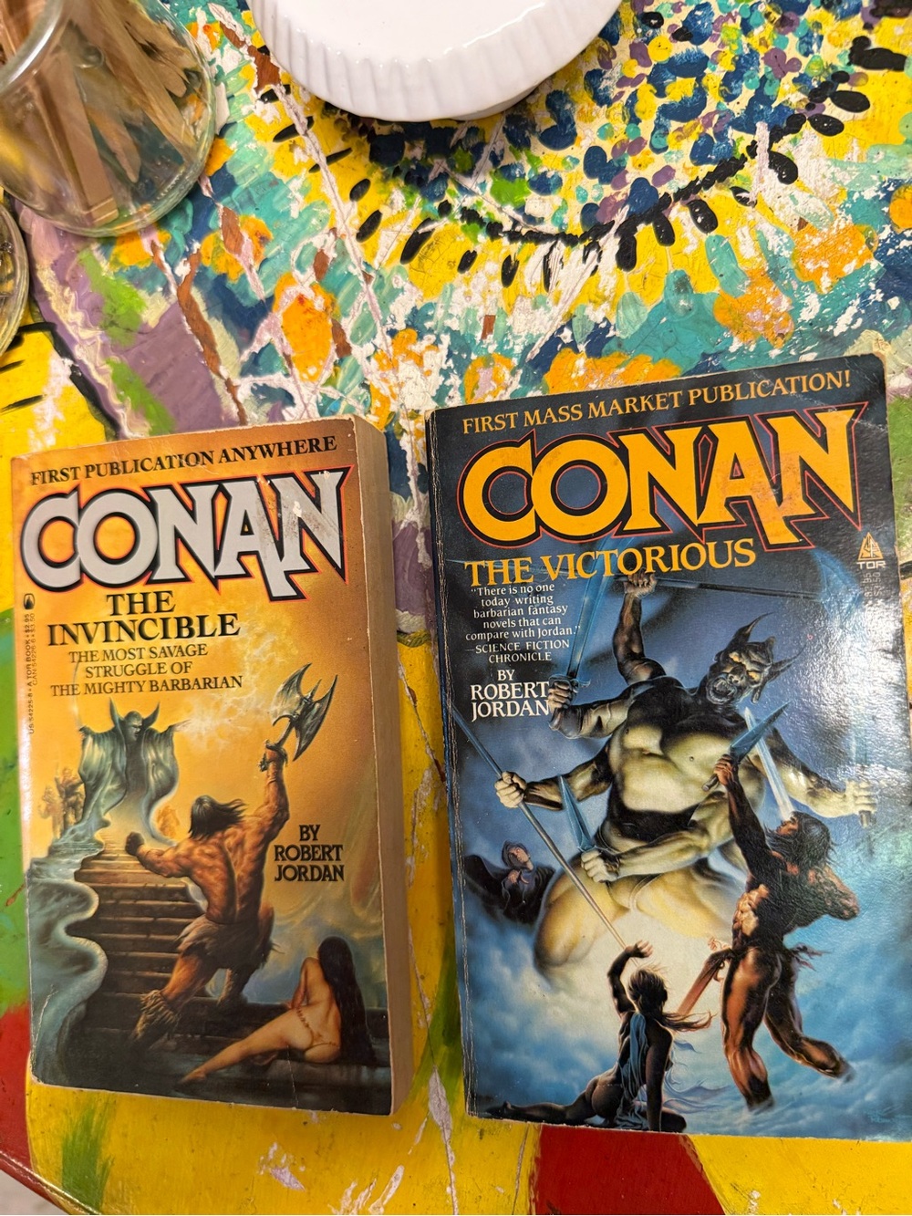 🎉2 vintage Conan The Invincible & Conan The Victorious Paperback Books